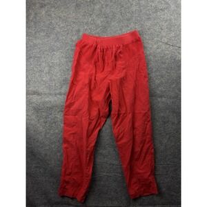 Tattoo California Women's Size XS SEE* Red Cropped Linen Pants VTG USA